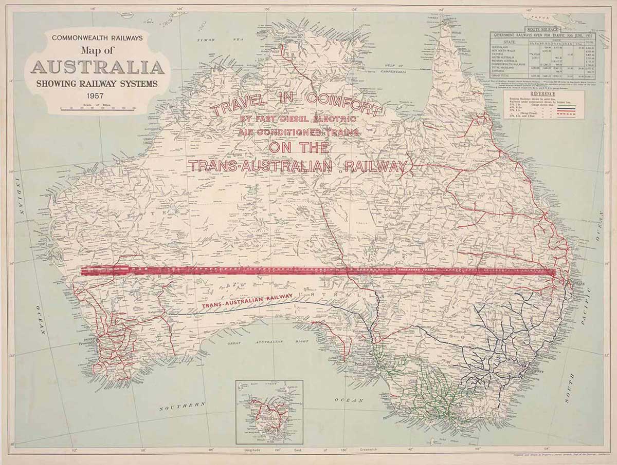 South Australia Railway Map