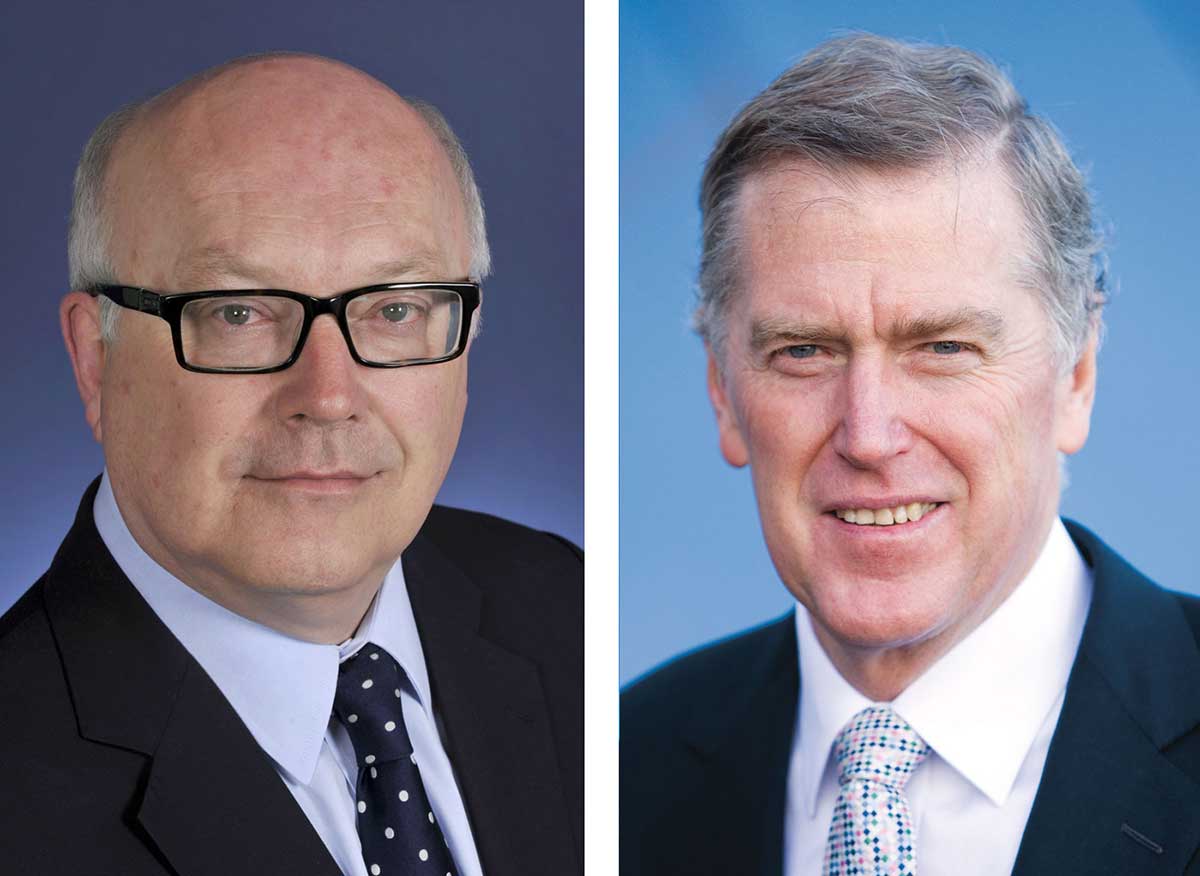 Senator the Hon George Brandis and QC Daniel Gilbert AM.