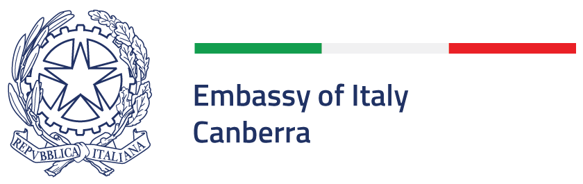 Embassy of Italy Canberra logo.